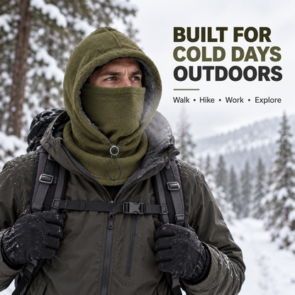 3-in-1 Winter Fleece Balaclava Hood 🧣❄️ Warm Face, Ear & Neck Cover