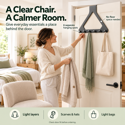 6-Hook Over-the-Door Organizer
