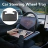2-in-1 Car Steering Wheel Desk & Seat Gap Organizer Tray