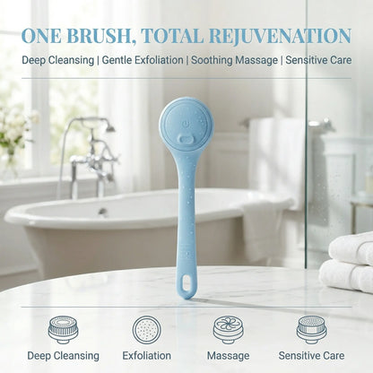 Electric Body Brush Back Scrubber - Dual Handle