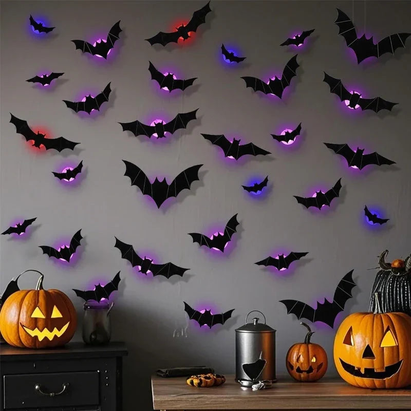 3D LED Bat Wall Decorations