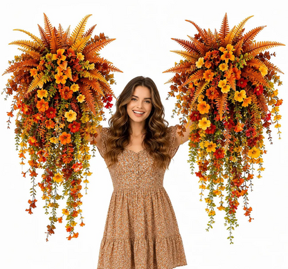 Artificial Fern for Autumn Outdoor Decor