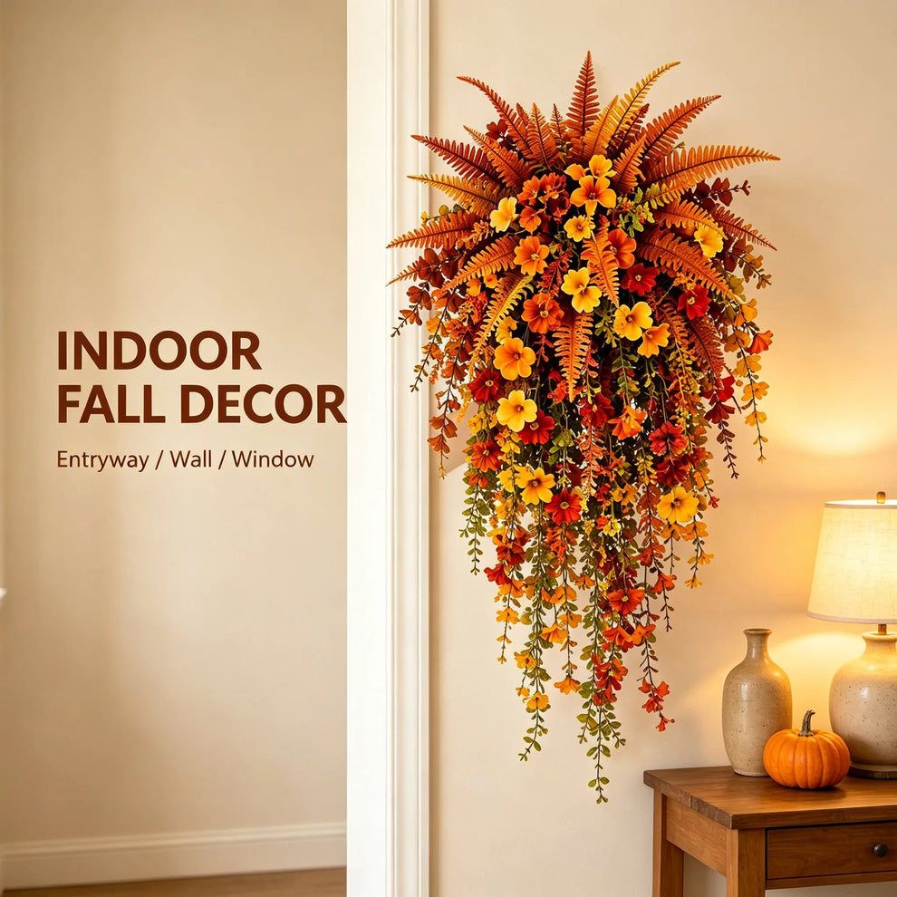 Artificial Fern for Autumn Outdoor Decor