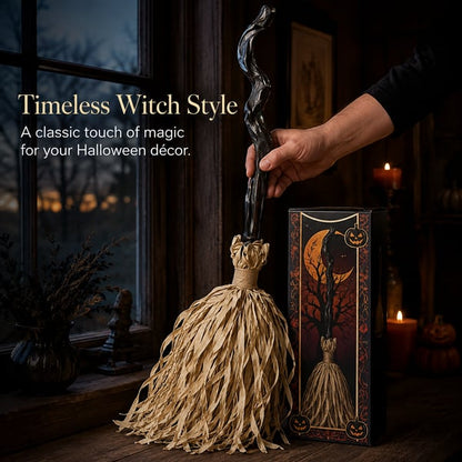 Animated Moving Witch Broom⭐Light‑Sound‑Motion