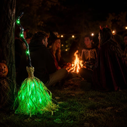 Animated Moving Witch Broom⭐Light‑Sound‑Motion