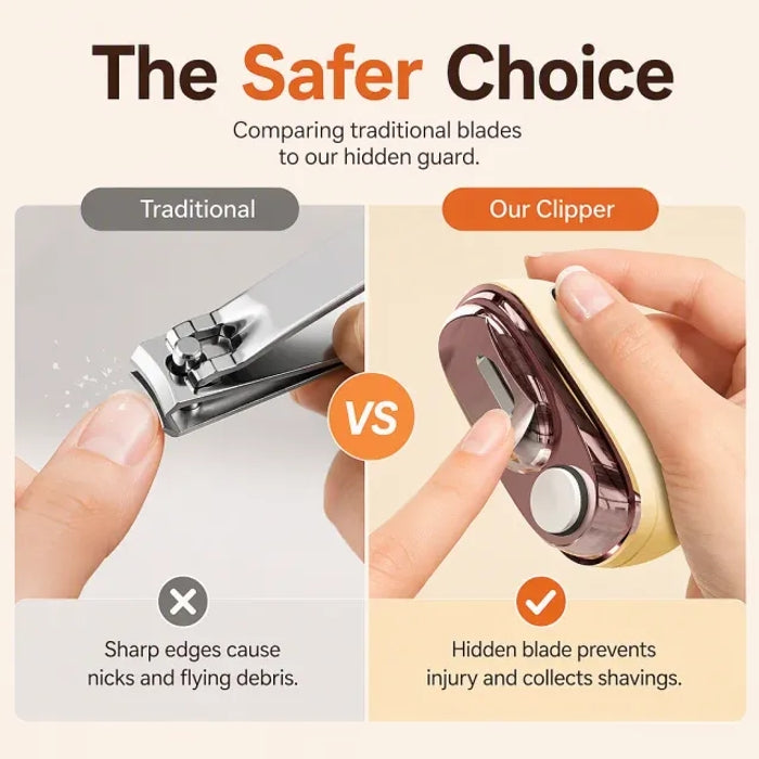 2-in-1 Smart Electric Nail Trimmer & Polisher for All Ages