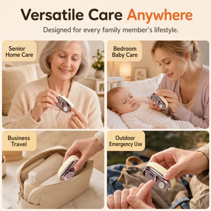 2-in-1 Smart Electric Nail Trimmer & Polisher for All Ages
