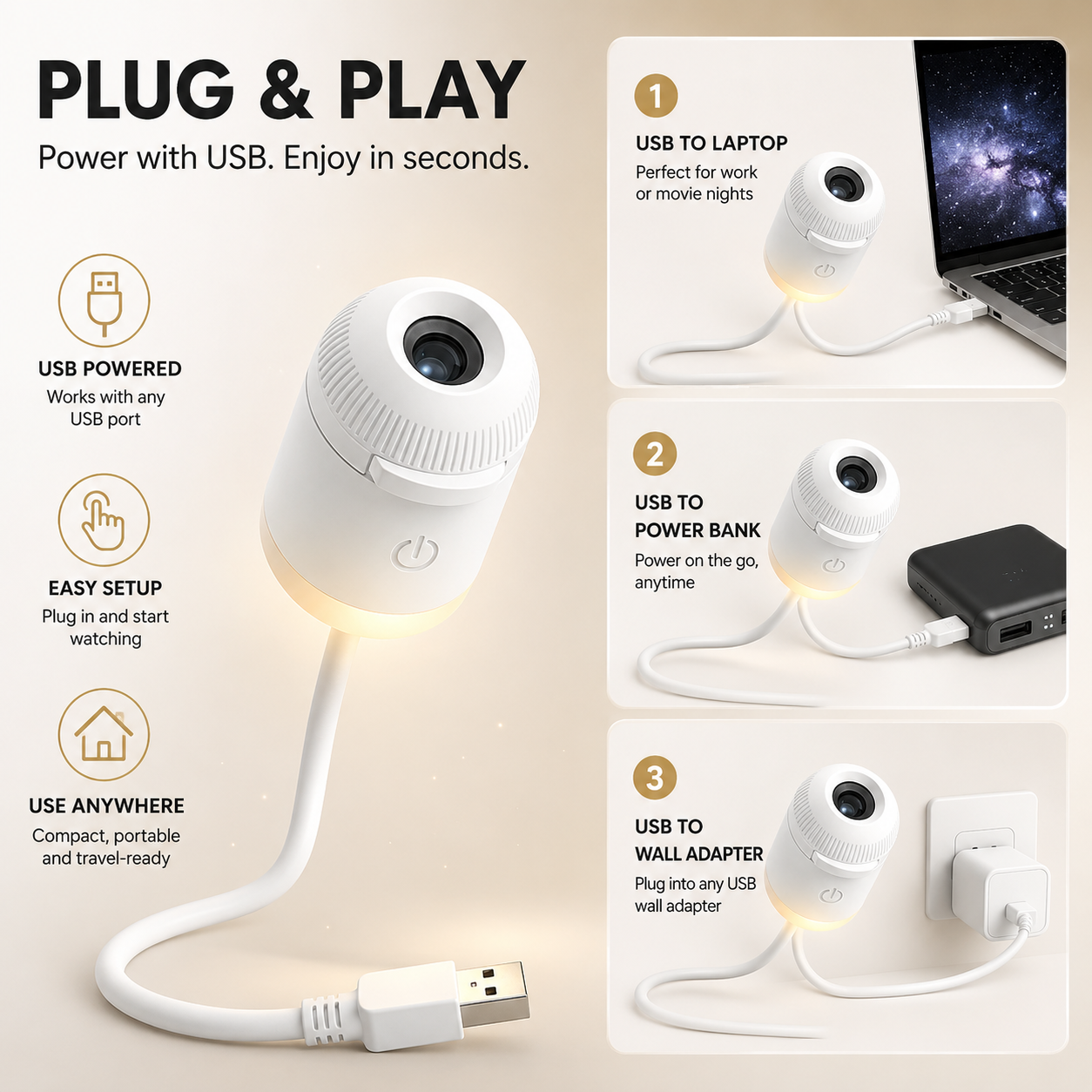 Plug-and-Play HD Star Projecto