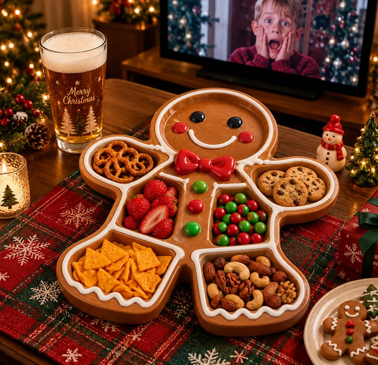 🎄 Christmas Snack Serving Tray