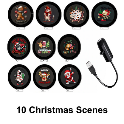 🎄Plug‑and‑Play HD Holiday Projector, Multi‑Scene Projection Light for Christmas, Halloween & Faith‑Themed Decor