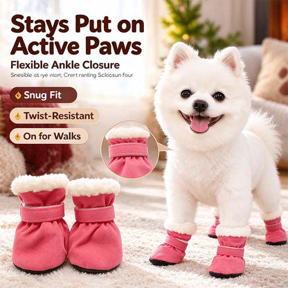 Soft Velvet Puppy Booties | Non-Slip Paw Covers, Set of 4, product image 6