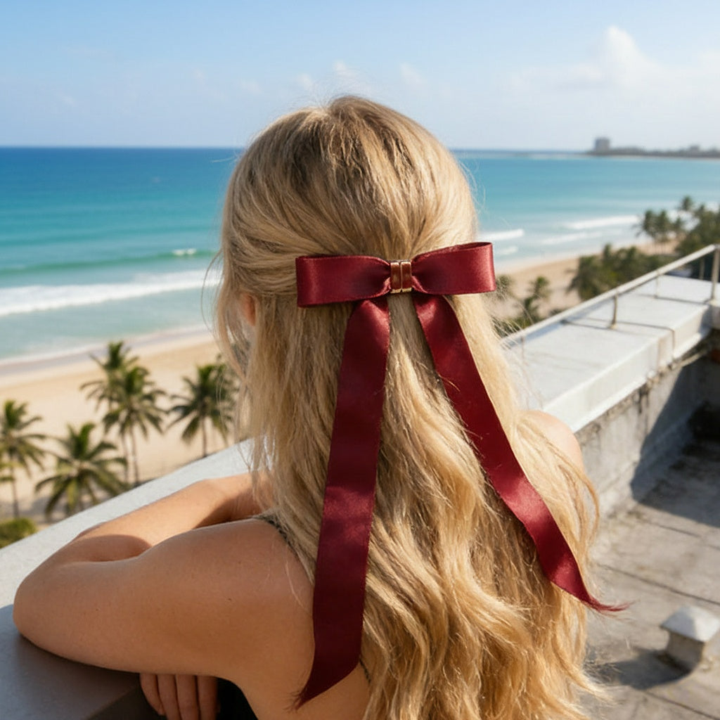 Magnetic Bow Ribbon Hair Clip