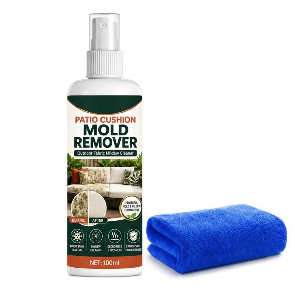 Remove Cushion Mold Instantly! No-Scrub Gentle Patio Fabric Spray