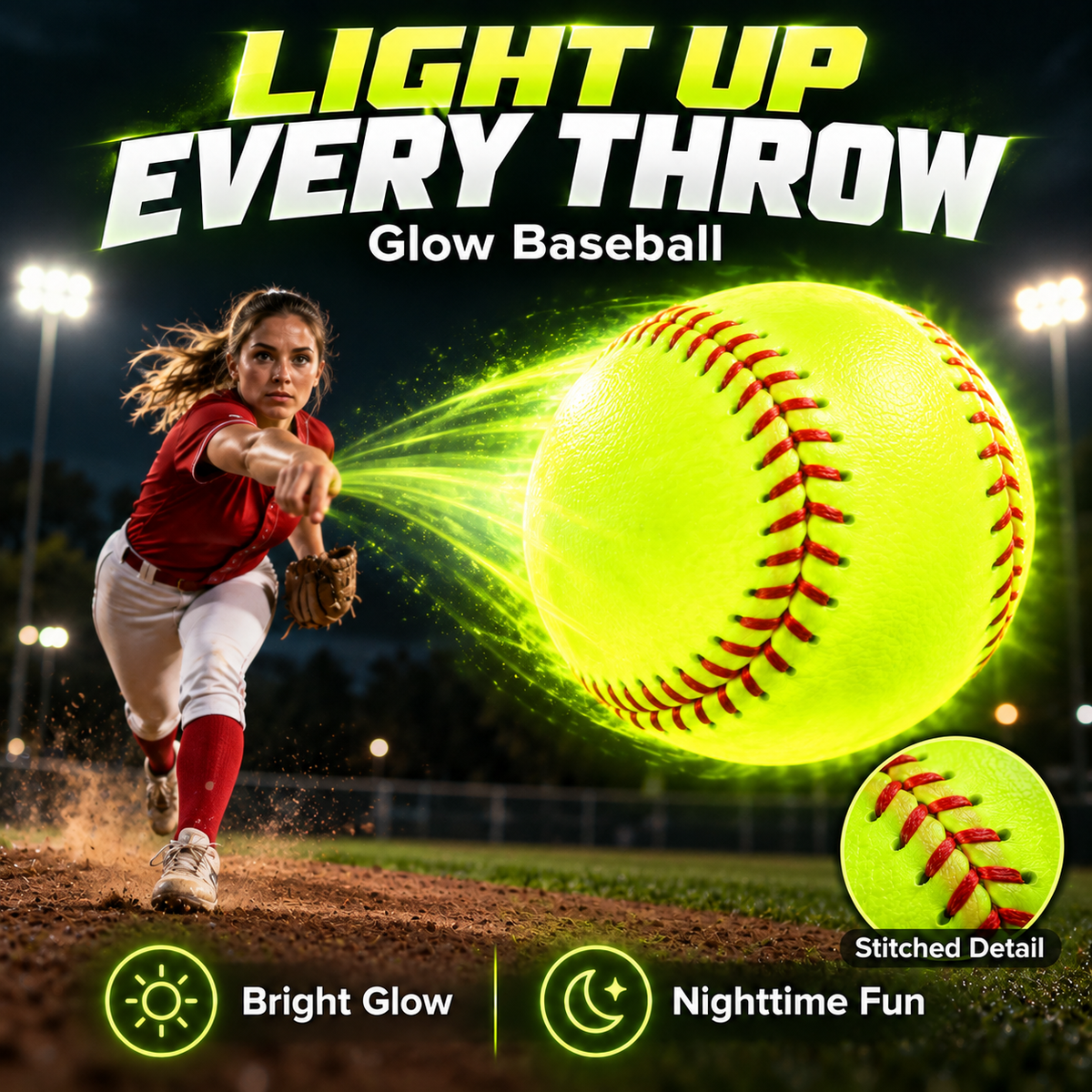 Glow Baseball for Brighter Game Nights