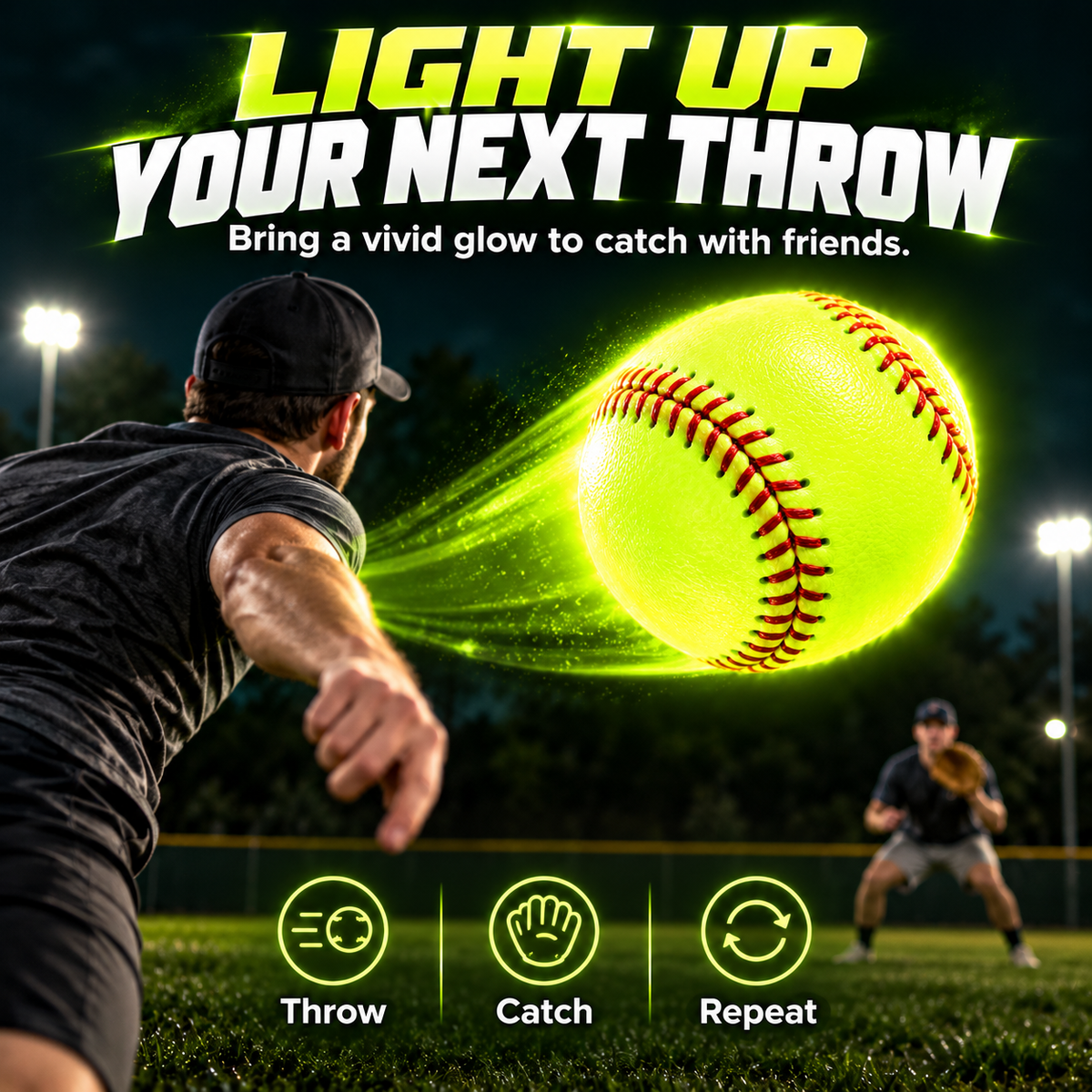 Glow Baseball for Brighter Game Nights