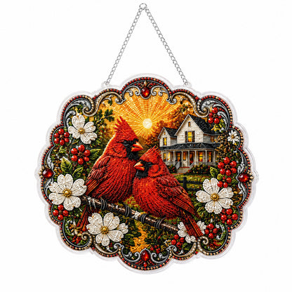 Christian Cross & Dove Diamond Art Hanging Ornament Kit