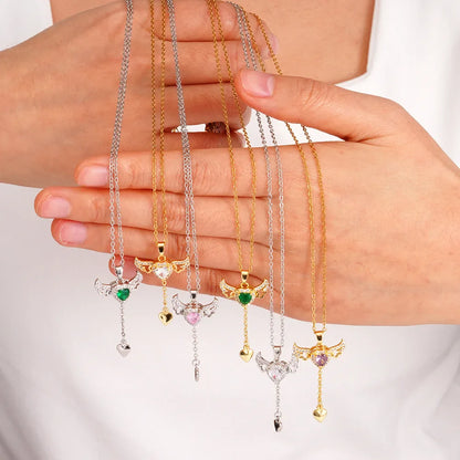 Angel Heart Necklaces for Women