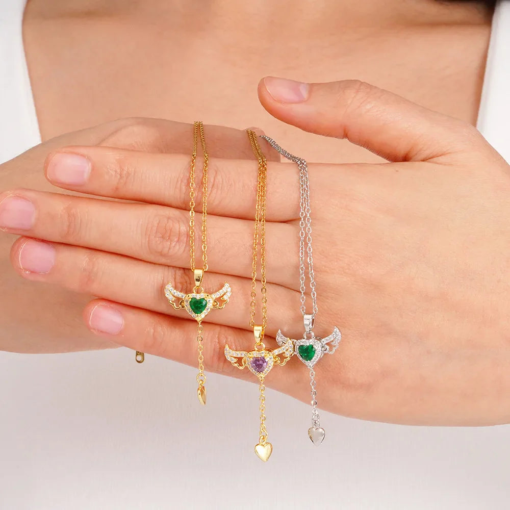 Angel Heart Necklaces for Women