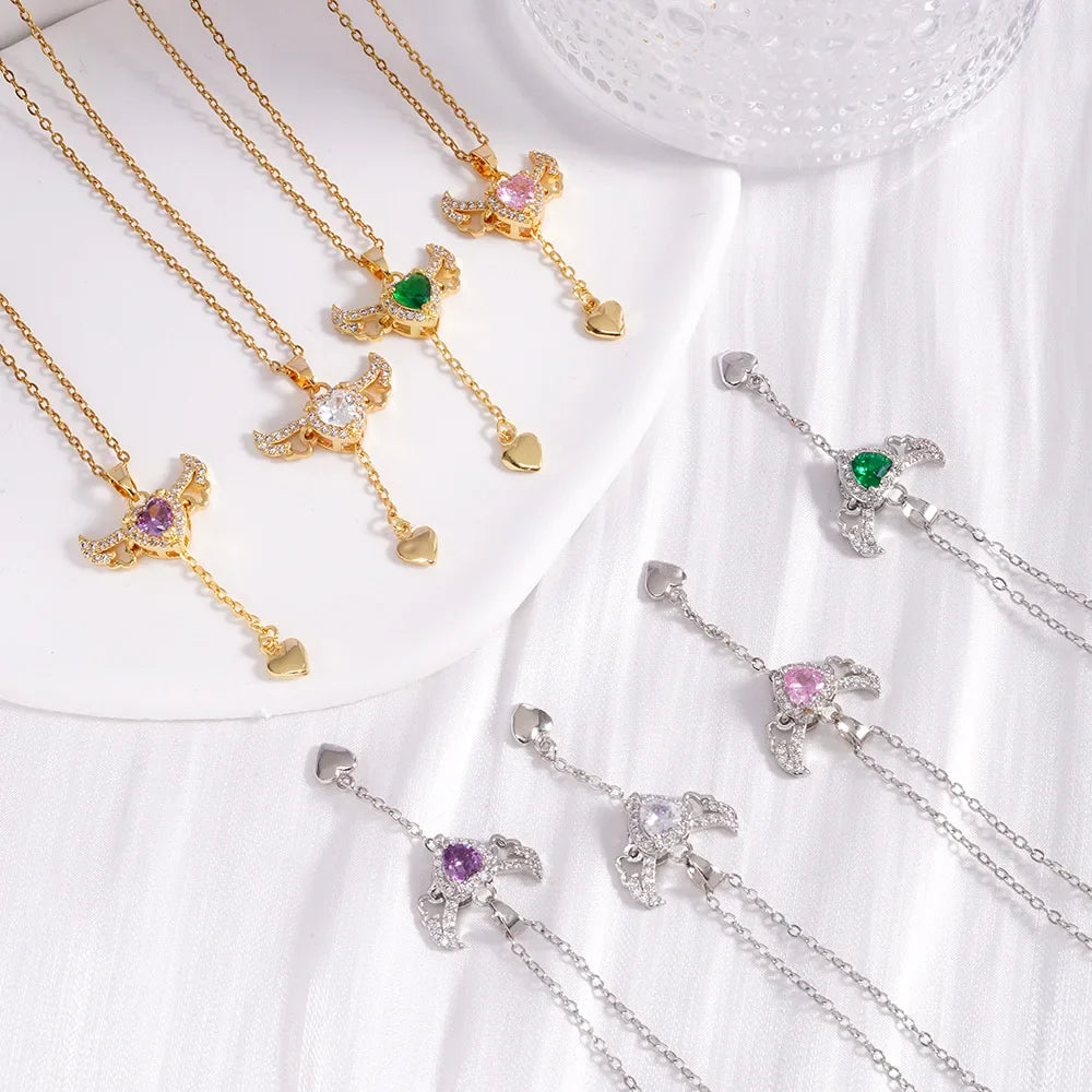 Angel Heart Necklaces for Women
