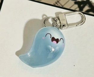 👻5pcs Glow-in-the-Dark Ghost Keychain | Cute Halloween Gift