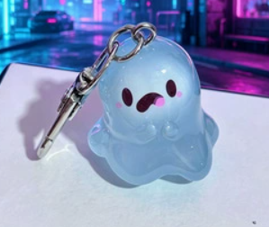 👻5pcs Glow-in-the-Dark Ghost Keychain | Cute Halloween Gift