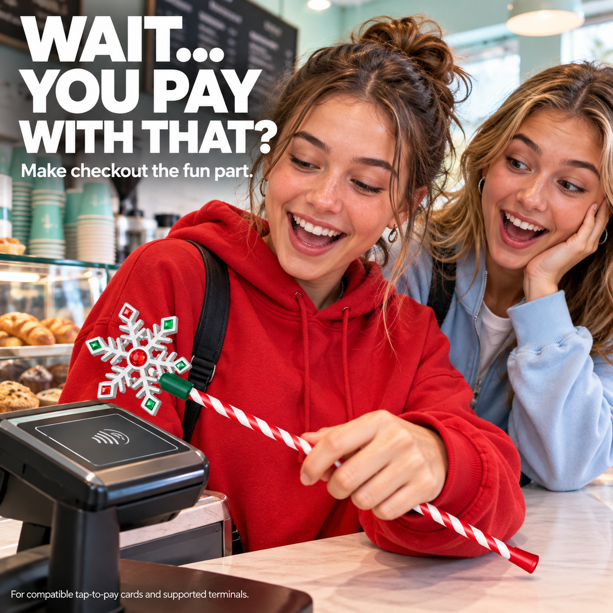 Christmas Tap-to-Pay Wand