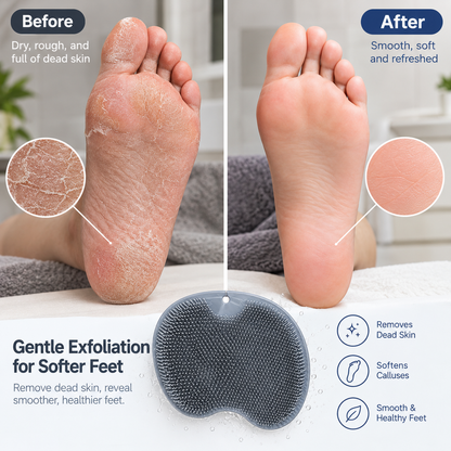 Hands-Free Shower Foot & Back Scrubber Mats