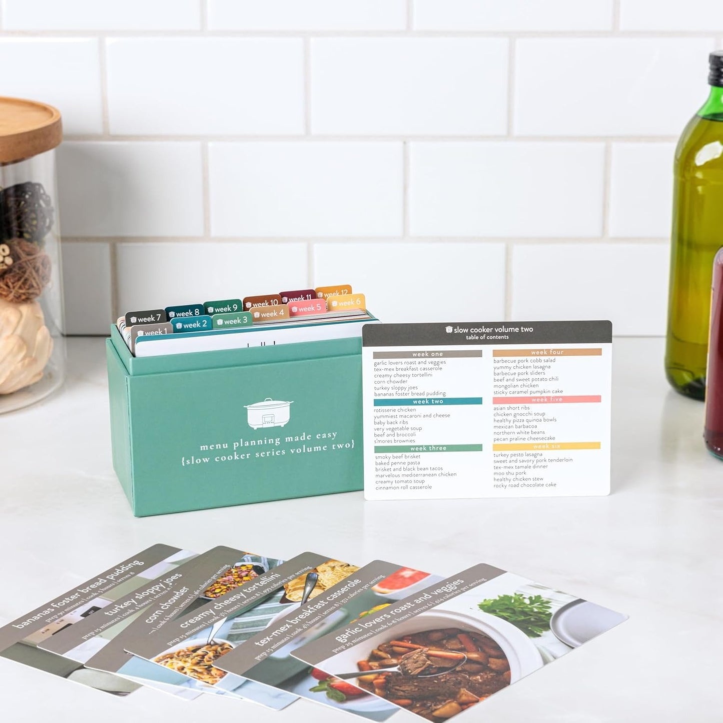 🍽️ Meal Planning Kit with 72 Photo Recipe Cards