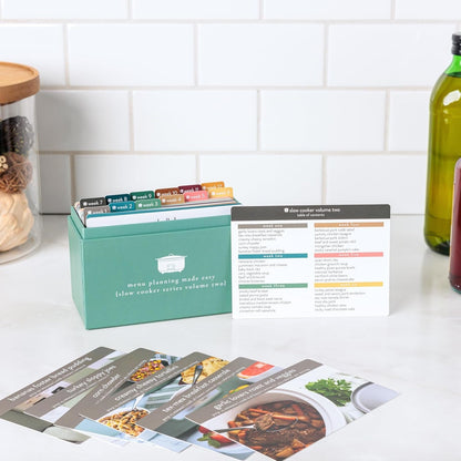 🍽️ Meal Planning Kit with 72 Photo Recipe Cards