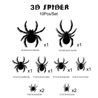 Halloween Bats Wall Decor with Lights – 3D Spooky Stickers for Home