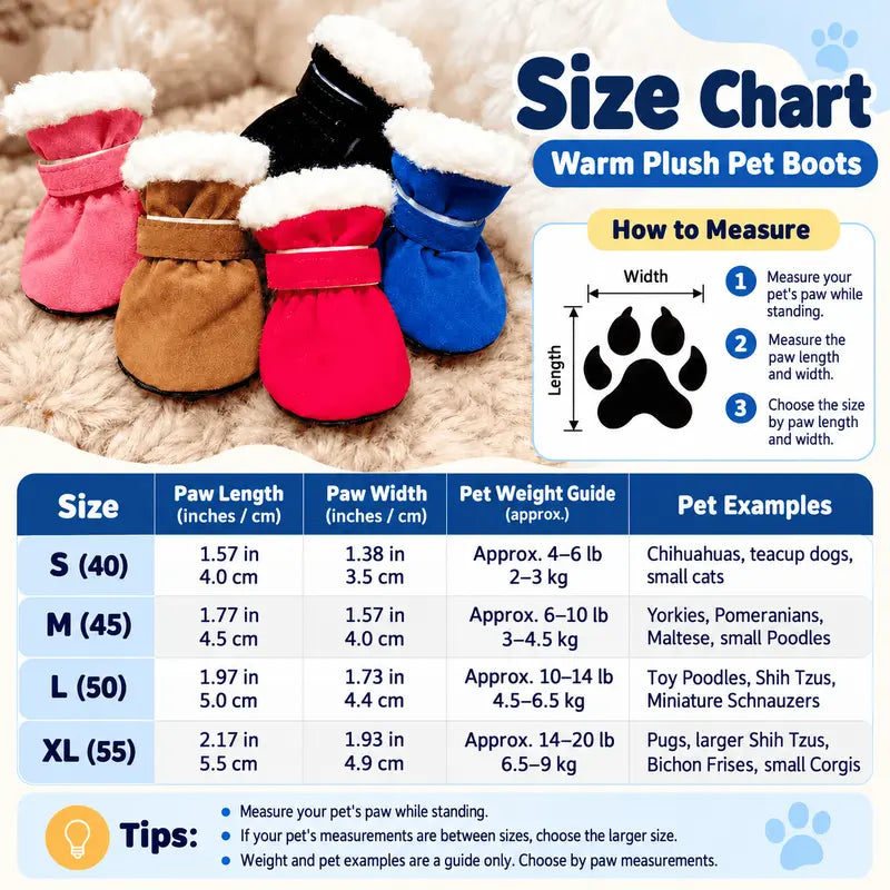 Soft Velvet Puppy Booties | Non-Slip Paw Covers, Set of 4, product image 7