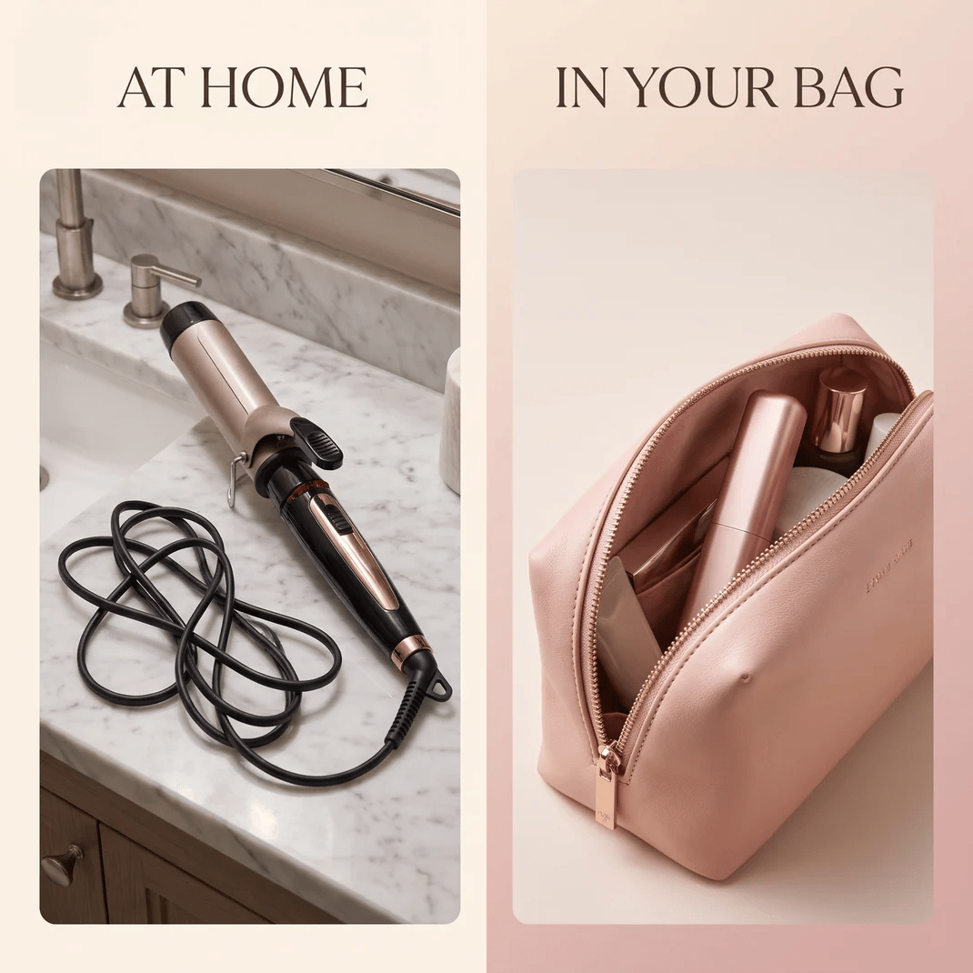 Cordless Mini Ceramic Hair Curler with USB-C Charging