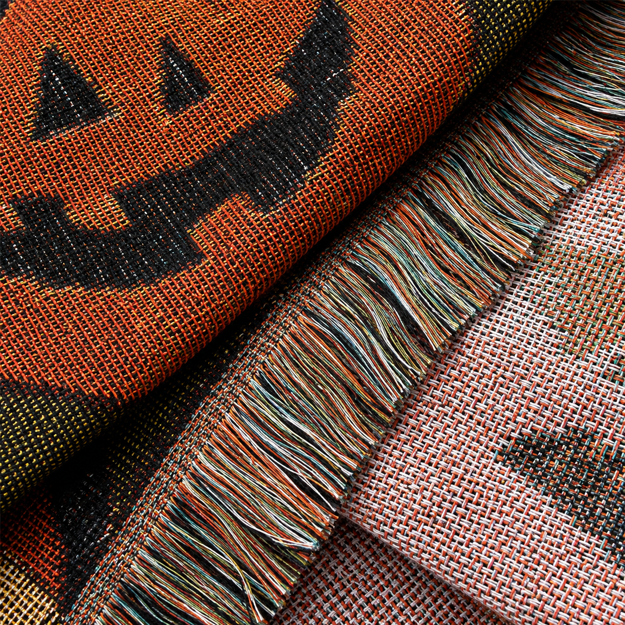 Multi-Function Woven Tassel Blanket