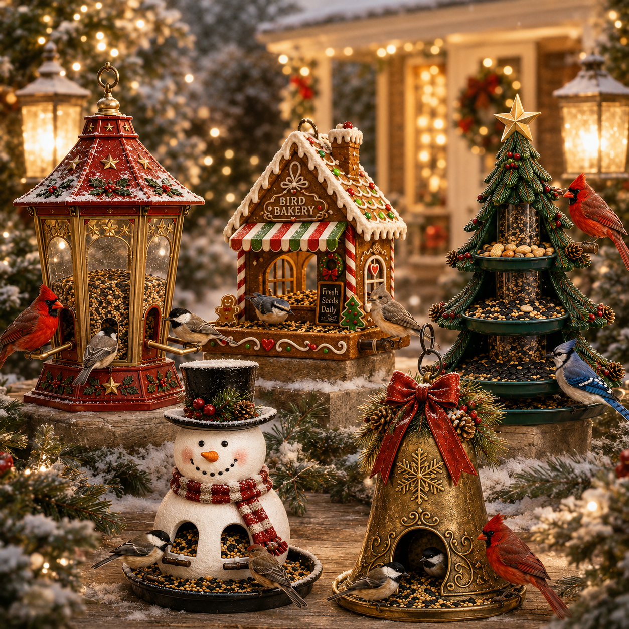 🎄 Christmas Bird Feeder Collection