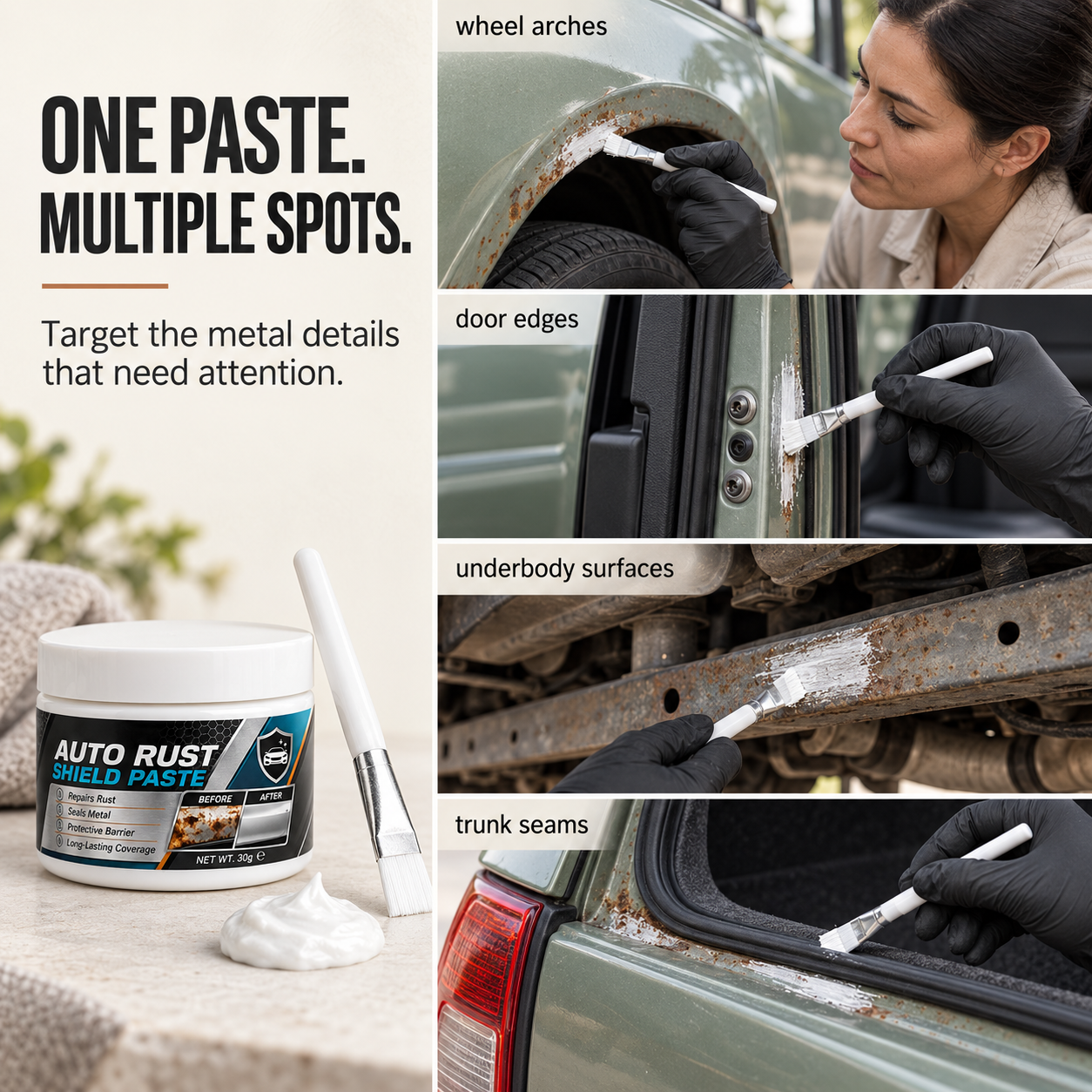 🚗Car Metal Rust Repair Paste‑ Auto Rust Shield