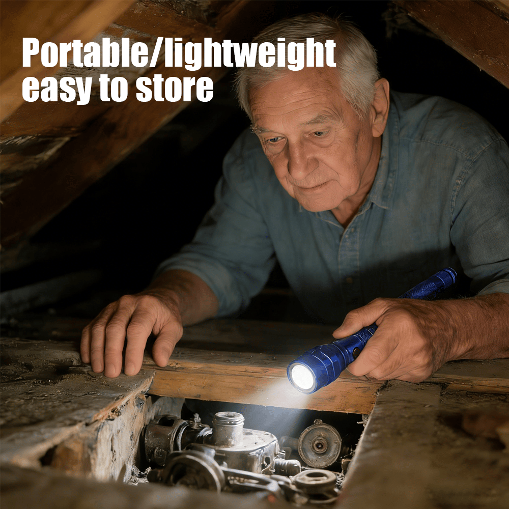 Flexible Telescopic LED Flashlight with Magnetic Tip 🔦