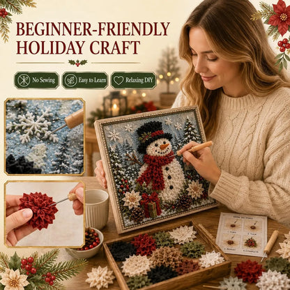 3D Christmas Fabric Poke Art Kit🖼️