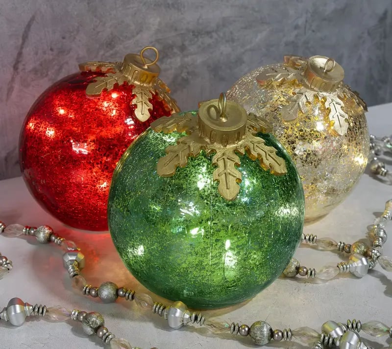 🎅Glass Tabletop Christmas Ornaments🔔🎁