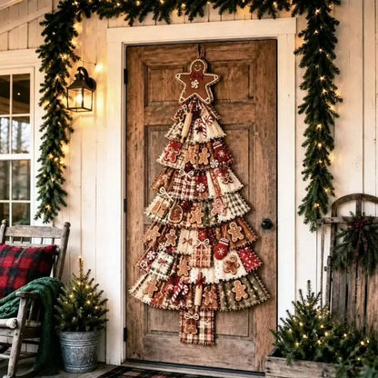 🎄 CHRISTMAS DOOR FAVORITE| Layered Fabric Tree Hanging