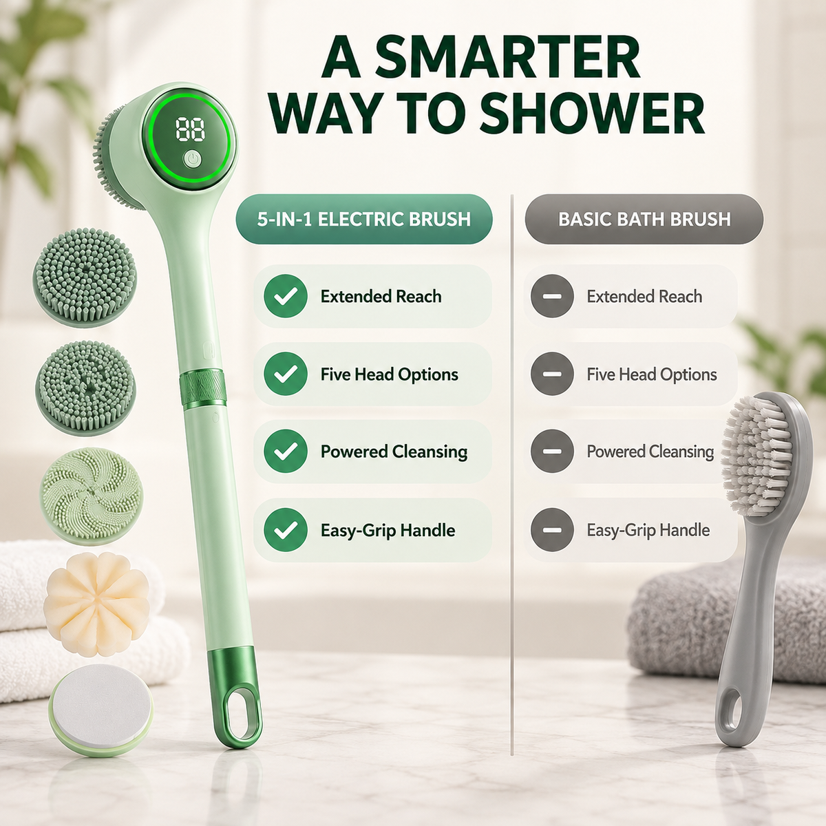 Rechargeable Electric Body Scrubber