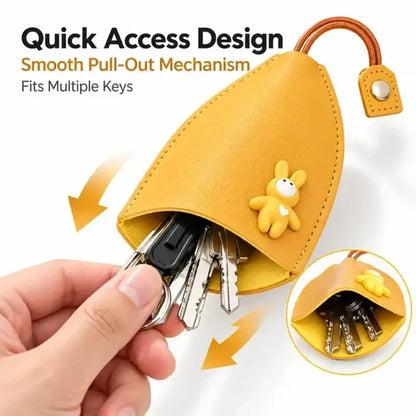 Cute Cartoon Pull-out Key Case