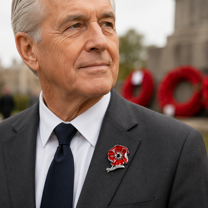VE Day 80 Poppy Brooch | Limited Edition Anniversary Keepsake