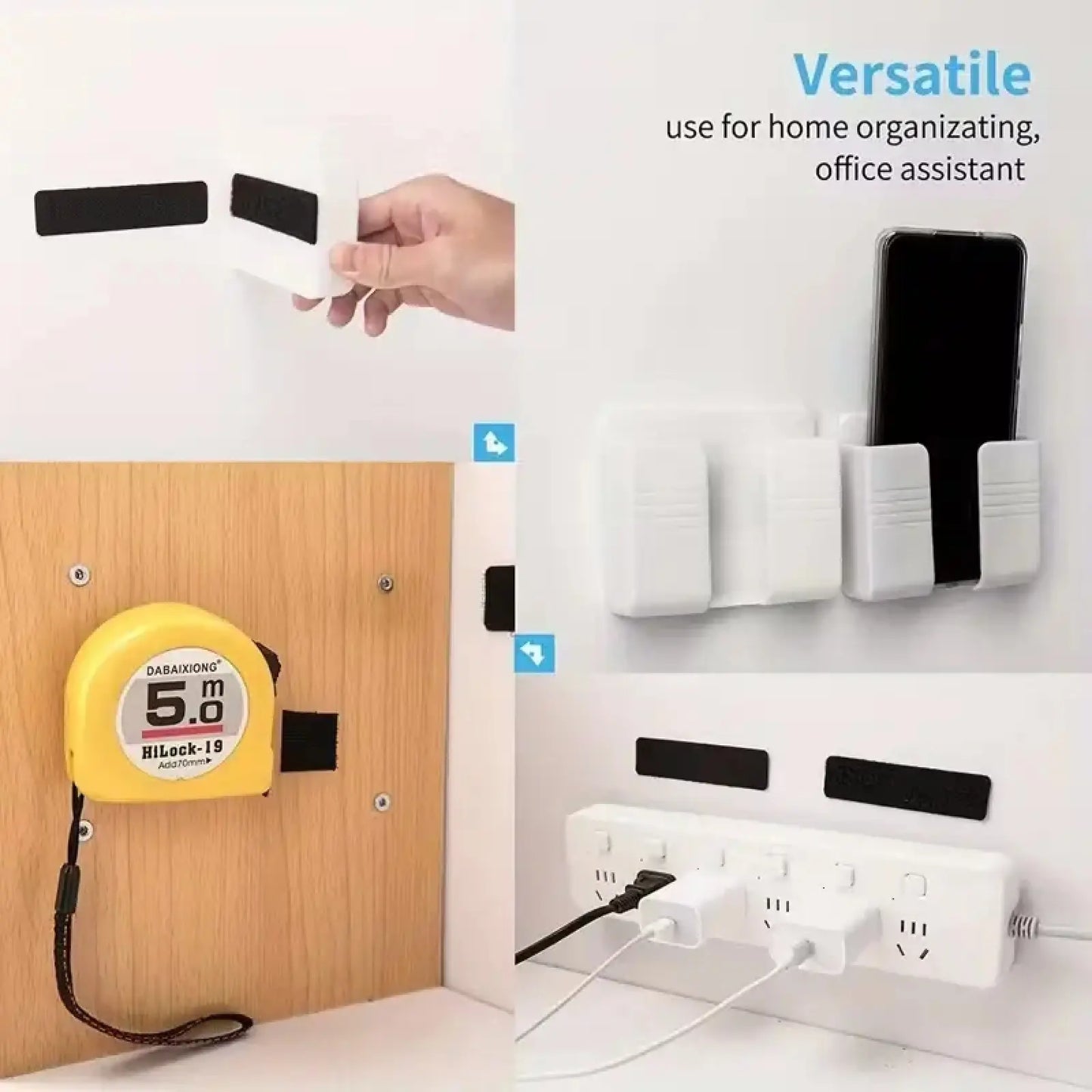 Heavy Duty Waterproof Double Sided Hook and Loop Strips for Wall Decor