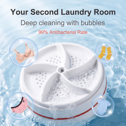 Portable Turbo Washer for Dishes & Laundry