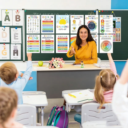 Calming Corner Posters&Feelings Wheel Chart🌈🧠