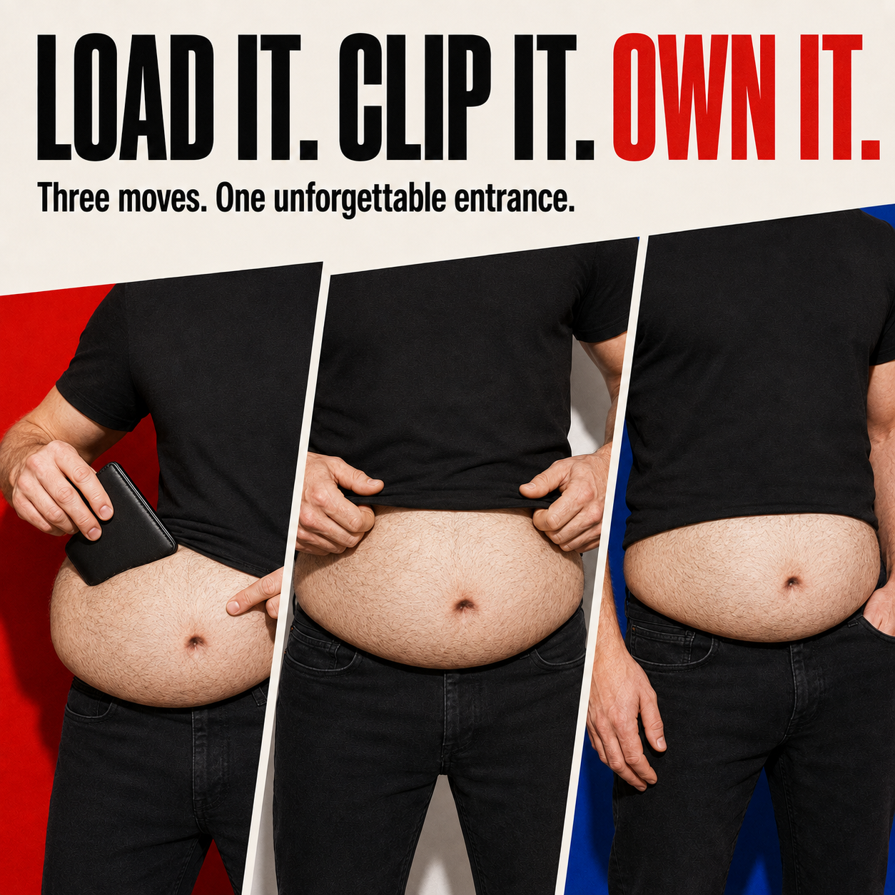 Ultra-Realistic Beer Belly Fanny Pack – Funny Dad Bod Waist Bag