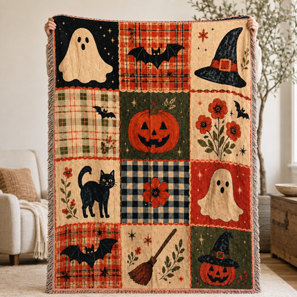 Multi-Function Woven Tassel Blanket