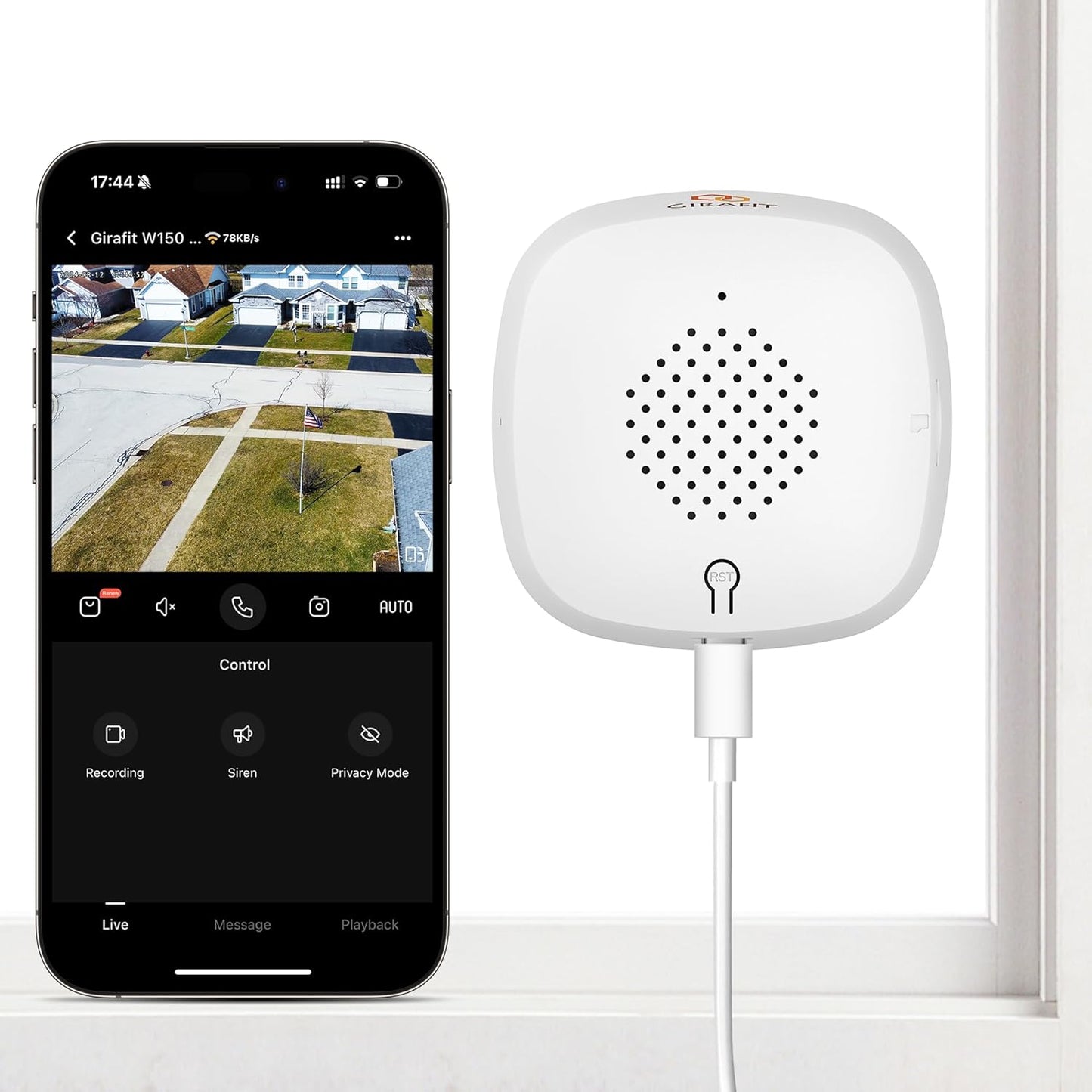 🎥crystal-clear 2K security camera  🌙Color Night Vision  🚨24/7 Recording & Smart Alerts