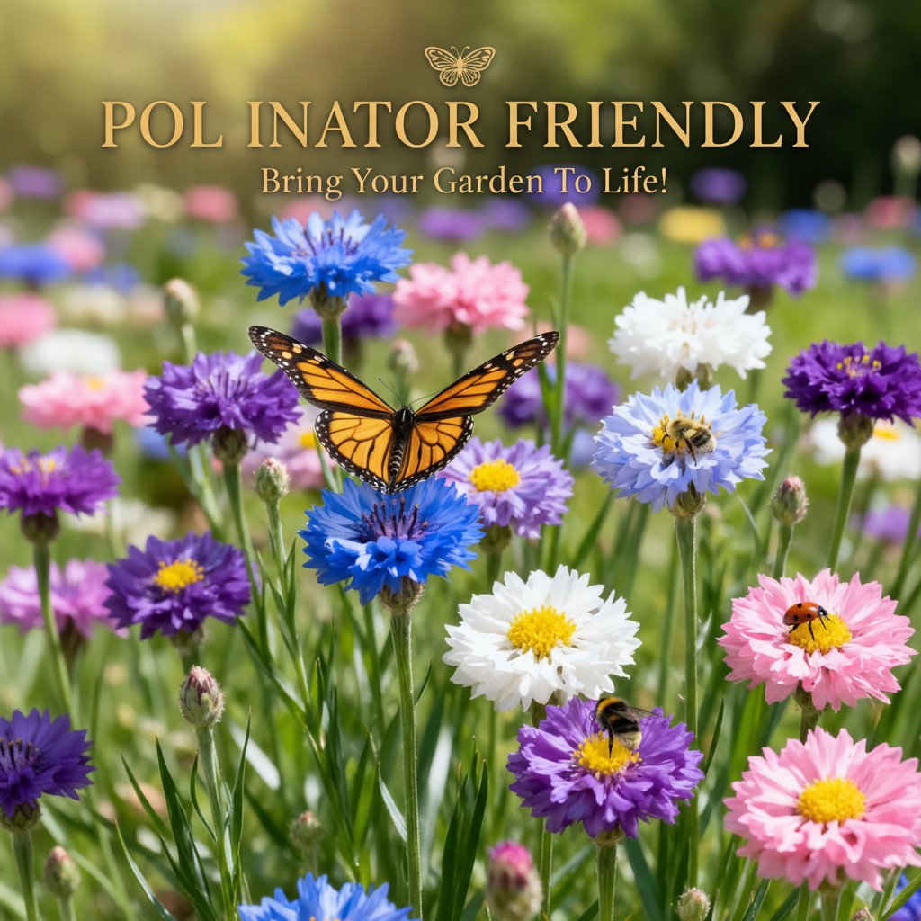 🌱Premium Cornflower Seeds – The "Unstoppable" Wildflower That Grows Anywhere