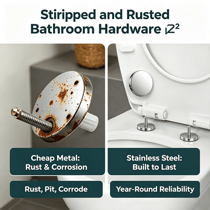 Universal Toilet Seat Expansion Screw Bolts, Thickened Stainless Steel🔩